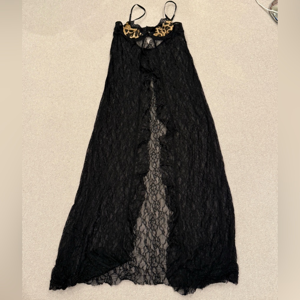 Jaded London Astoria Bralette Cheetah Lace maxi Top duster - Picture 5 of 8